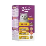 کنسرو گربه بالغ لوپتو پرایم مرغ میکس با ماست، کدو حلوایی و برنج Lupetto بسته 6 عددی