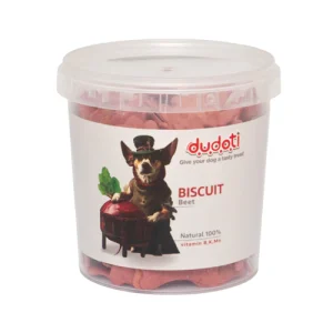 تشویقی بیسکوئیت سگ دودوتی چغندر Dudoti وزن 350 گرم