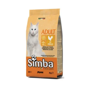 غذا خشک گربه بالغ سیمبا مرغ Simba وزن 400 گرم
