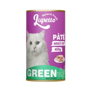 کنسرو گربه بالغ لوپتو پته مرغ و سبزیجات Lupetto وزن 400 گرم
