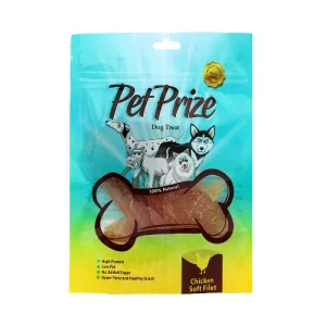 تشویقی سگ پت پرایز فیله مرغ نرم Pet Prize وزن 50 گرم