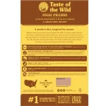 غذای خشک سگ بالغ تیست او د وایلد گوزن و گاومیش Taste of the wild high prairie وزن 2 کیلوگرم - تصویر 2