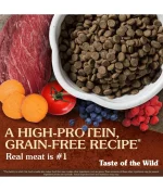 غذای خشک سگ بالغ تیست او د وایلد گوزن و گاومیش Taste of the wild high prairie وزن 2 کیلوگرم - تصویر 3