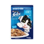 پوچ گربه بالغ فلیکس ماهی ساردین در ژل Felix وزن 85 گرم