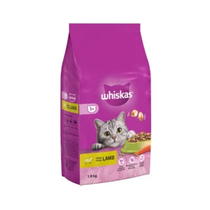 غذای خشک گربه بالغ ویسکاس بره Whiskas وزن 1.9 کیلوگرم
