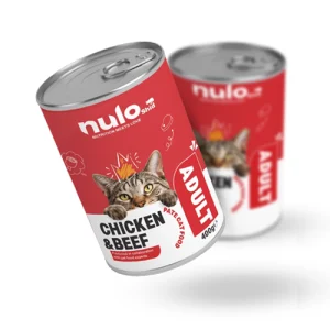 کنسرو گربه بالغ نولوشید پته مرغ و گوشت Nulo Shid وزن 400 گرم