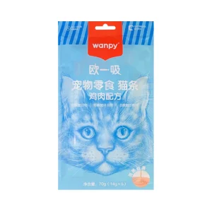 بستنی گربه ونپی مرغ Wanpy بسته ۵ عددی