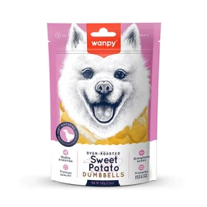 تشویقی سگ ونپی مرغ و سیب زمینی شیرین Wanpy Sweet Potato Dumbbells وزن 100 گرم