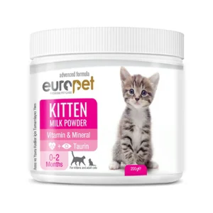 شیر خشک بچه گربه یوروپت Europet Kitten Milk وزن 200 گرم