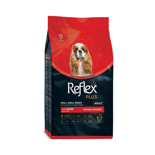 8698995034708 غذاي خشک سگ بالغ نژاد کوچک و متوسط رفلکس پلاس بره Reflex وزن 3 کیلوگرم