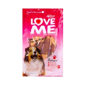 تشویقی سگ بالغ لاومی مرغ و هویج Love Me وزن 60 گرم