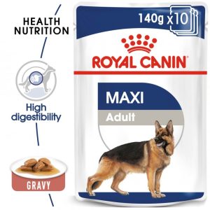 پوچ سگ نژاد بزرگ رویال کنین Royal Canin Maxi Adult وزن 140 گرم