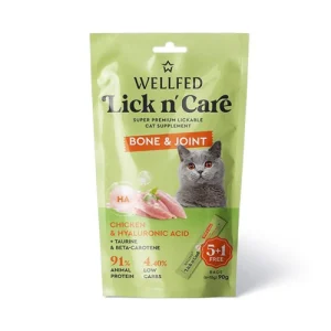 بستنی گربه ولفد مرغ و هیالورونیک اسید تقویت استخوان و مفاصل Wellfed تعداد 1 عدد