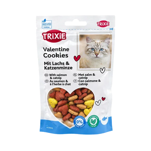 4011905919966 تشویقی گربه تریکسی ویتامینی ماهی سالمون و کتنیپ Trixie وزن 50 گرم