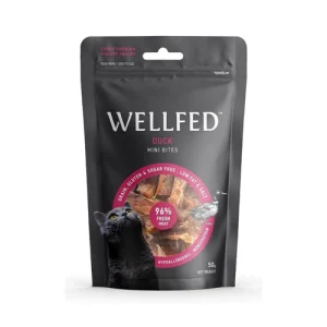 تشویقی گربه ولفد اردک Wellfed وزن 50 گرم
