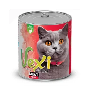 کنسرو گربه وکسی گوشت Vexi وزن 800 گرم