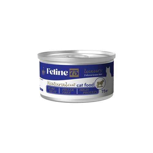 6262238960677 کنسرو گربه بالغ فیلاین نچرال گوشت گاو Feline وزن 75 گرم
