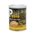 کنسرو سگ بالغ سوپرپرمیوم پابلو پته مرغ و برنج Pablo وزن 430 گرم