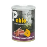 کنسرو سگ بالغ سوپرپرمیوم پابلو پته بره، کدو تنبل و سیرابی Pablo وزن 430 گرم