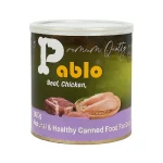 کنسرو سگ بالغ سوپرپرمیوم پابلو پته مرغ و گوشت Pablo وزن 800 گرم