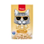 پوچ گربه ونپی مرغ و ماهی کاد Wanpy وزن 80 گرم
