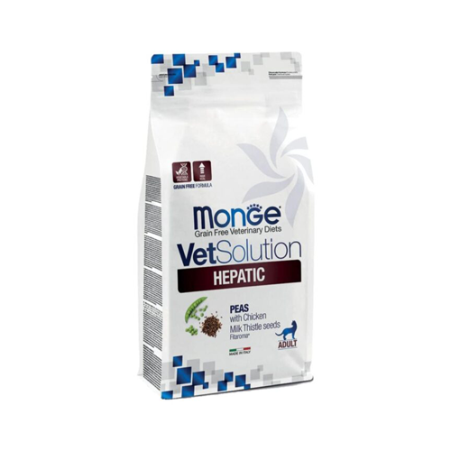 8009470081689 غذای خشک درمانی گربه مونژه سلامت کبد مرغ Monge Hepatic وزن 1.5 کیلوگرم