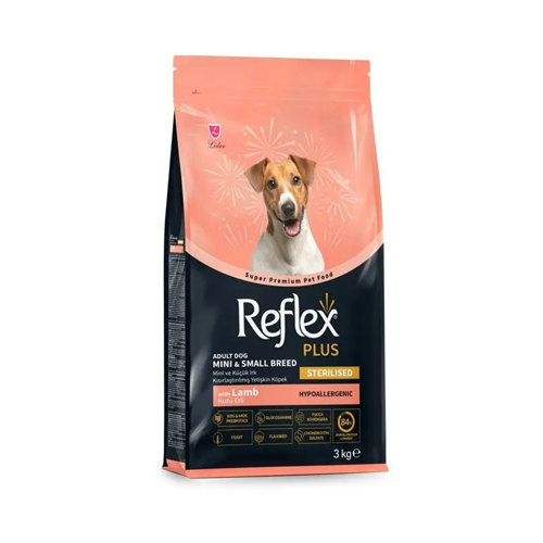 8698995034685 غذاي خشک سگ بالغ عقيم شده نژاد کوچک رفلکس بره Reflex وزن 3 کيلوگرم