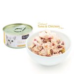 کنسرو گربه بالغ کیت کت ماهی تن و مرغ در ژل Kit Cat وزن 80 گرم