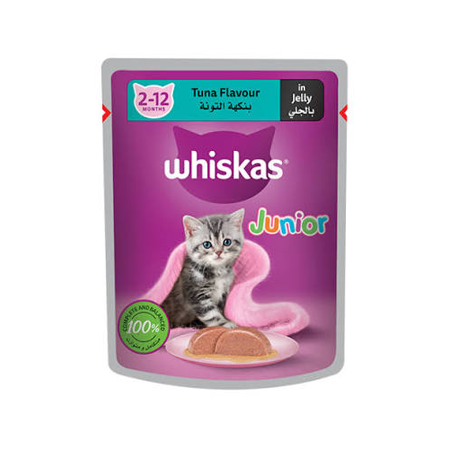 8853301012966 پوچ بچه گربه ویسکاس پته ماهی تن Whiskas وزن 80 گرم