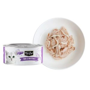 کنسرو گربه بالغ کیت کت ماهی تن و ریزماهی در ژل Kit Cat وزن 80 گرم