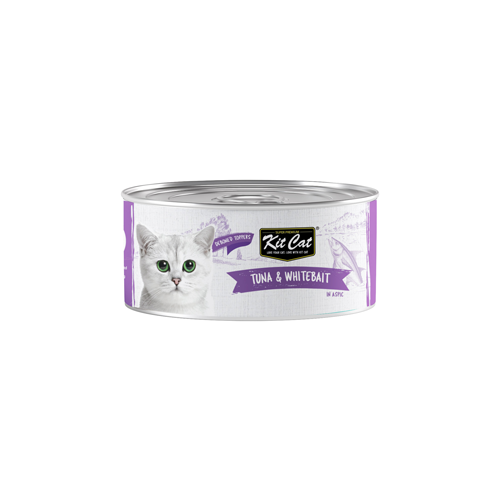 8858772602227 کنسرو گربه بالغ کیت کت ماهی تن و ریزماهی در ژل Kit Cat وزن 80 گرم
