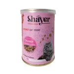 کنسرو گربه شایر چانک مرغ و جگر Shayer وزن 400 گرم