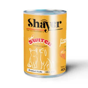 کنسرو سگ و گربه شایر پوره کدو حلوایی Shayer وزن 400 گرم