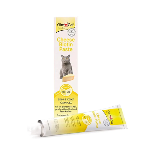 4002064401065 خمیر بیوتین گربه جیم کت پنیر Gim Cat Biotin وزن 50 گرم
