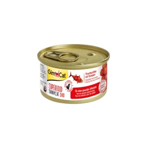 کنسرو گربه بالغ جیم کت نچرال ماهی و گوجه Gim Cat وزن 70 گرم