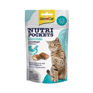 تشویقی مغزدار گربه جیم کت نوتری پاکت مرغ دنتال Gim Cat وزن 60 گرم
