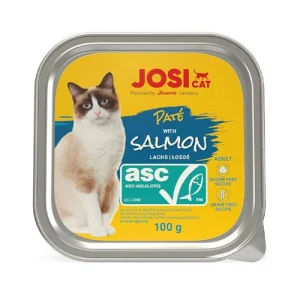 ووم گربه بالغ جوسی ماهی سالمون Jossi وزن 100 گرم
