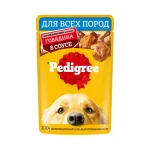 پوچ سگ بالغ پديگري گوشت گاو در سس Pedigree وزن 100 گرم