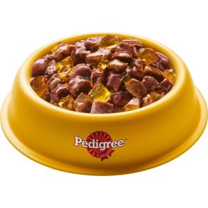 پوچ سگ بالغ پديگري گوشت گوساله و جگر در ژل Pedigree وزن 100 گرم
