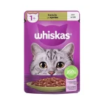 پوچ گربه بالغ ویسکاس گوشت بره در ژل Whiskas وزن 85 گرم