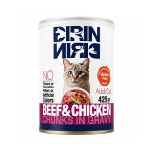 کنسرو گربه درين درين چانک مرغ و گوشت Drin Drin وزن 425 گرم