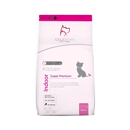 6263509700329 غذای خشک بچه گربه سلبن Celebone Kitten وزن 2.5 کیلوگرم