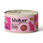 کنسرو گربه بالغ شایر پته مرغ و بوقلمون Shayer وزن 200 گرم