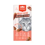 تشویقی مدادی گربه ونپی مرغ و ماهی سالمون Wanpy تعداد 3 عدد