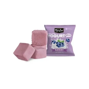 تشویقی گربه فریزدراید کیت کت ماست و بلوبری Kit Cat بسته ده عددی