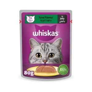پوچ گربه بالغ ویسکاس پته ماهی تن Whiskas وزن 80 گرم