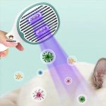 برس سگ و گربه UV دار تشخیص کک و کنه Pet Comb
