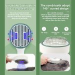 برس سگ و گربه UV دار تشخیص کک و کنه Pet Comb